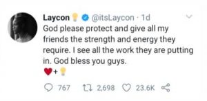 Laycon Sends Best Wishes To His Friends