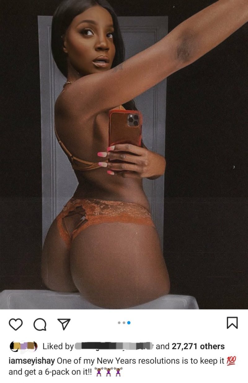 Singer Seyi Shay Shares New Photos Of Herself In Sexy See-through Lingerie