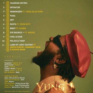  Yung L – Yaadman Kingsize Album Track list 