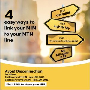 FAQs On Integrating Your MTN Line With The NIN