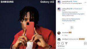 Singer Joeboy Bags Endorsement Deal With Samsung