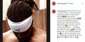 “Covid-19 Is Real” – Paul Okoye ‘rudeboy’ Test Positive To Coronavirus