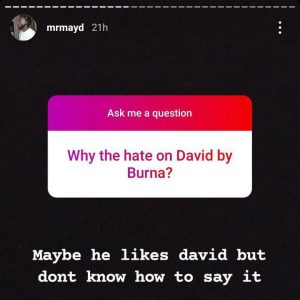 May D Gives Reason Why Burna Boy Is Hating On Davido 