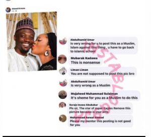 Muslims Attack Ahmed Musa Over Picture With His Wife