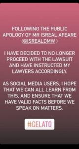 DJ Cuppy Forgives Israel DMW, Withdraws Lawsuit Against Him