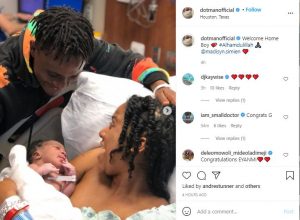 Dotman and Girlfriend welcome new baby