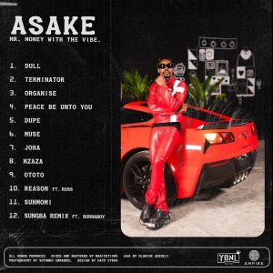 Asake Mr. Money with the vibe track list.