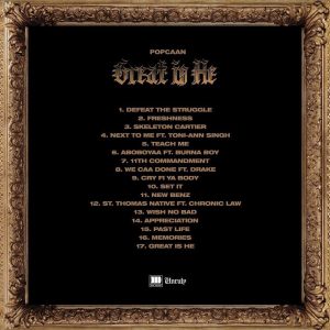 Popcaan – Great Is He (Album) Track List