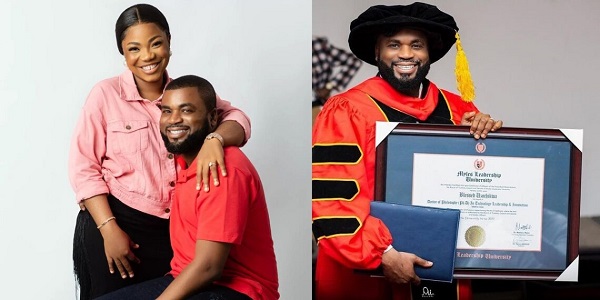 Mercy Chinwo Celebrates Husband On Latest Honorary Doctorate Degree