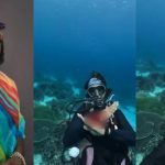 Lady Performs Davido’s ‘Unavailable’ Dance Challenge Underwater