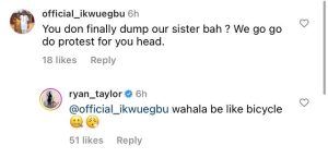 Ryan Taylor Replies Fan Asking About Current Relationship With DJ Cuppy